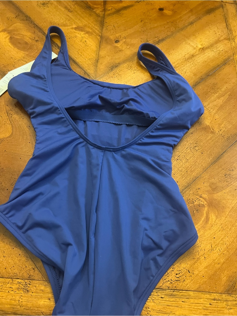 Women’s One-Piece Swimsuit - Royal Blue with White Accent Carmen-Mark Valvo - Picture 4 of 10
